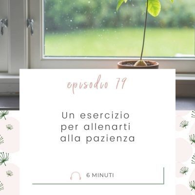 Un esercizio per allenarti alla pazienza [MC 79]
