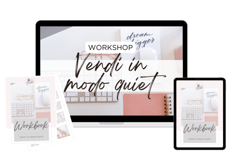 workshop online vendi quiet professionista online