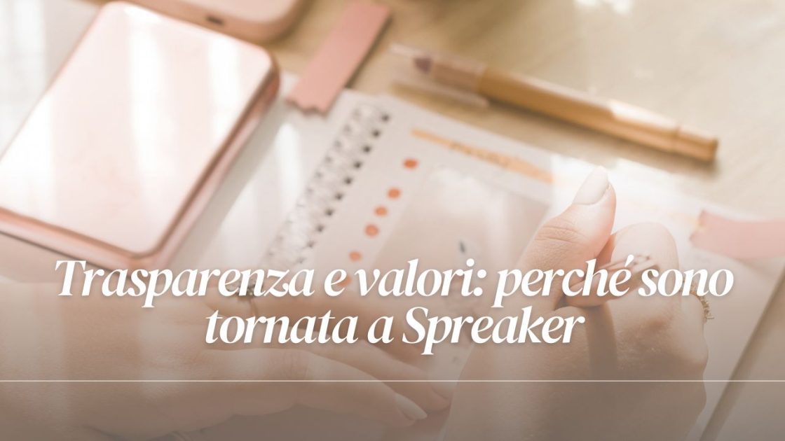 trasparenza valori spreaker
