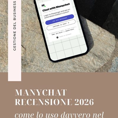 Manychat recensione 2026: come lo uso davvero nel mio business (e per chi non funziona)