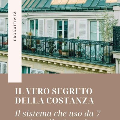 Il vero segreto della mia costanza dopo 7 anni
